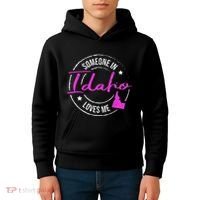 Someone In Idaho Loves Me Idaho Kids Hoodie thumb 4
