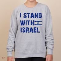 Support Israel I Stand With Israel Israeli Flag Pray For Israel Women's Sweatshirt thumb 0