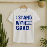 Support Israel I Stand With Israel Israeli Flag Pray For Israel T-Shirt thumb 2