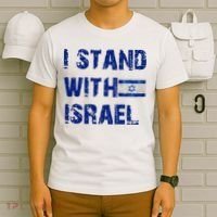 Support Israel I Stand With Israel Israeli Flag Pray For Israel T-Shirt thumb 6