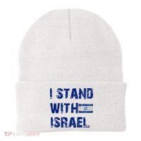 Support Israel I Stand With Israel Israeli Flag Pray For Israel Beanie thumb 0