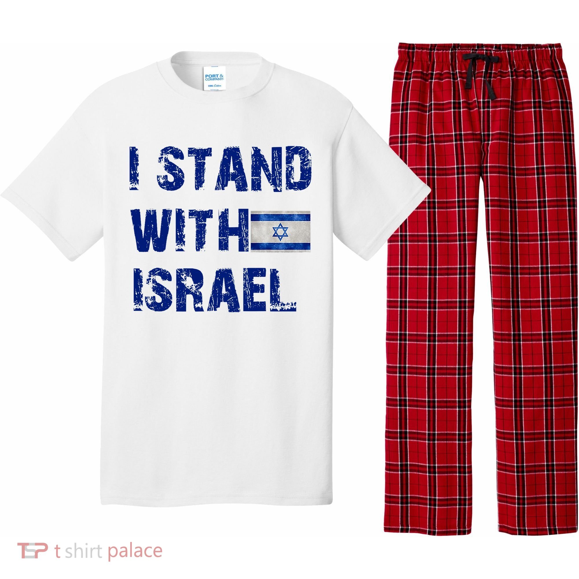 Support Israel I Stand With Israel Israeli Flag Pray For Israel Pajama Set