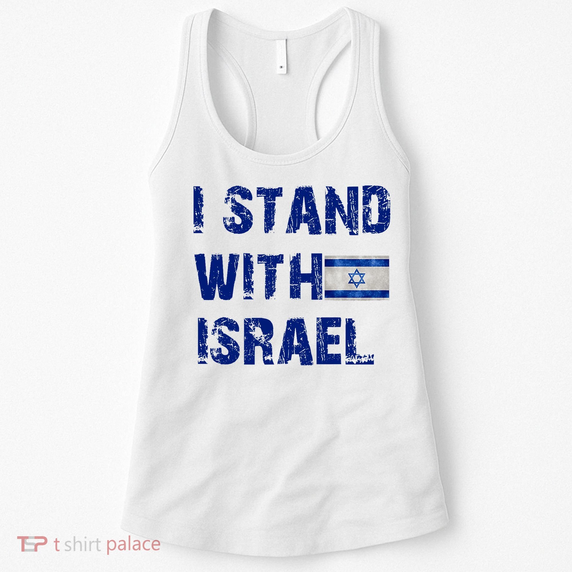Support Israel I Stand With Israel Israeli Flag Pray For Israel Women's Tank Top