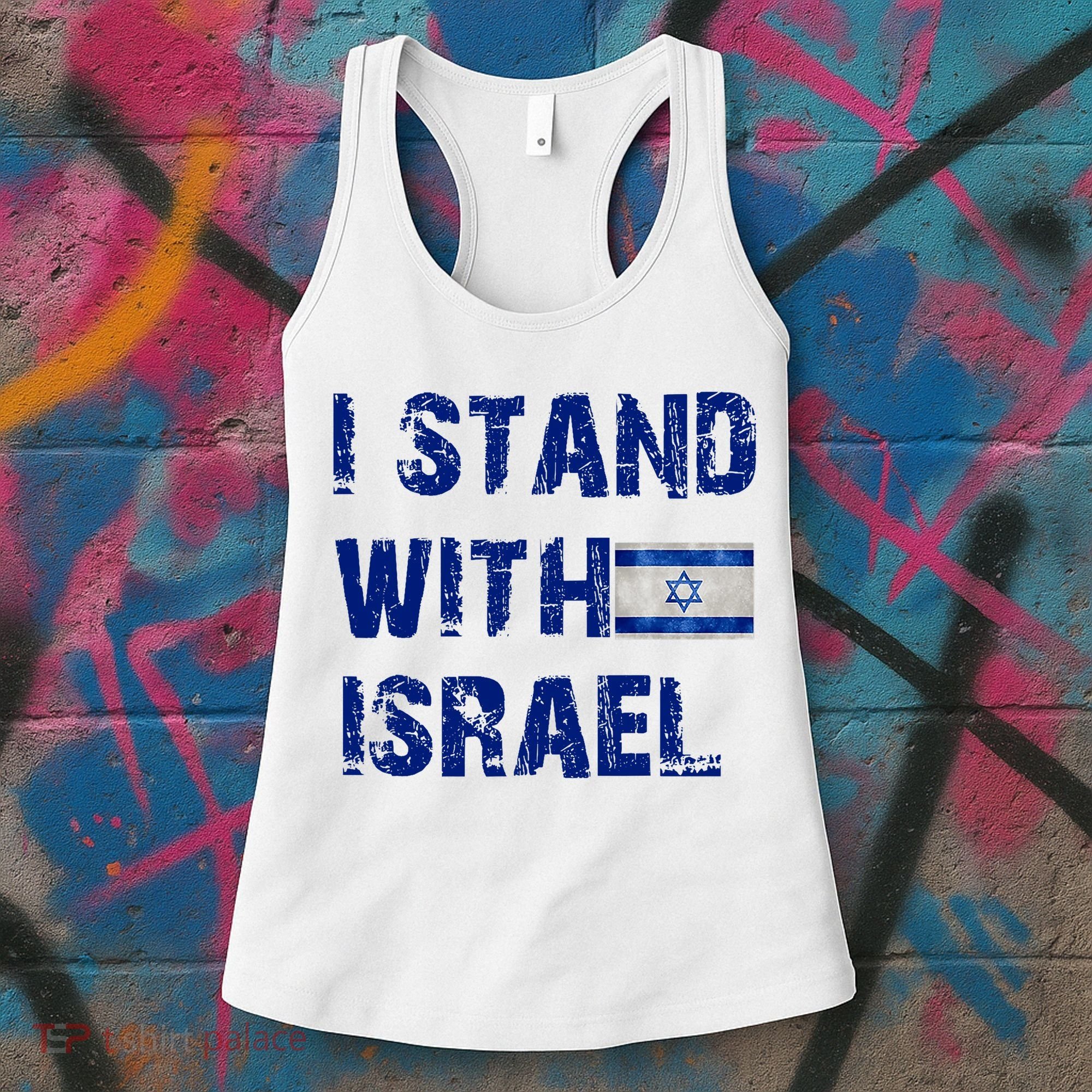 Support Israel I Stand With Israel Israeli Flag Pray For Israel Women's Tank Top