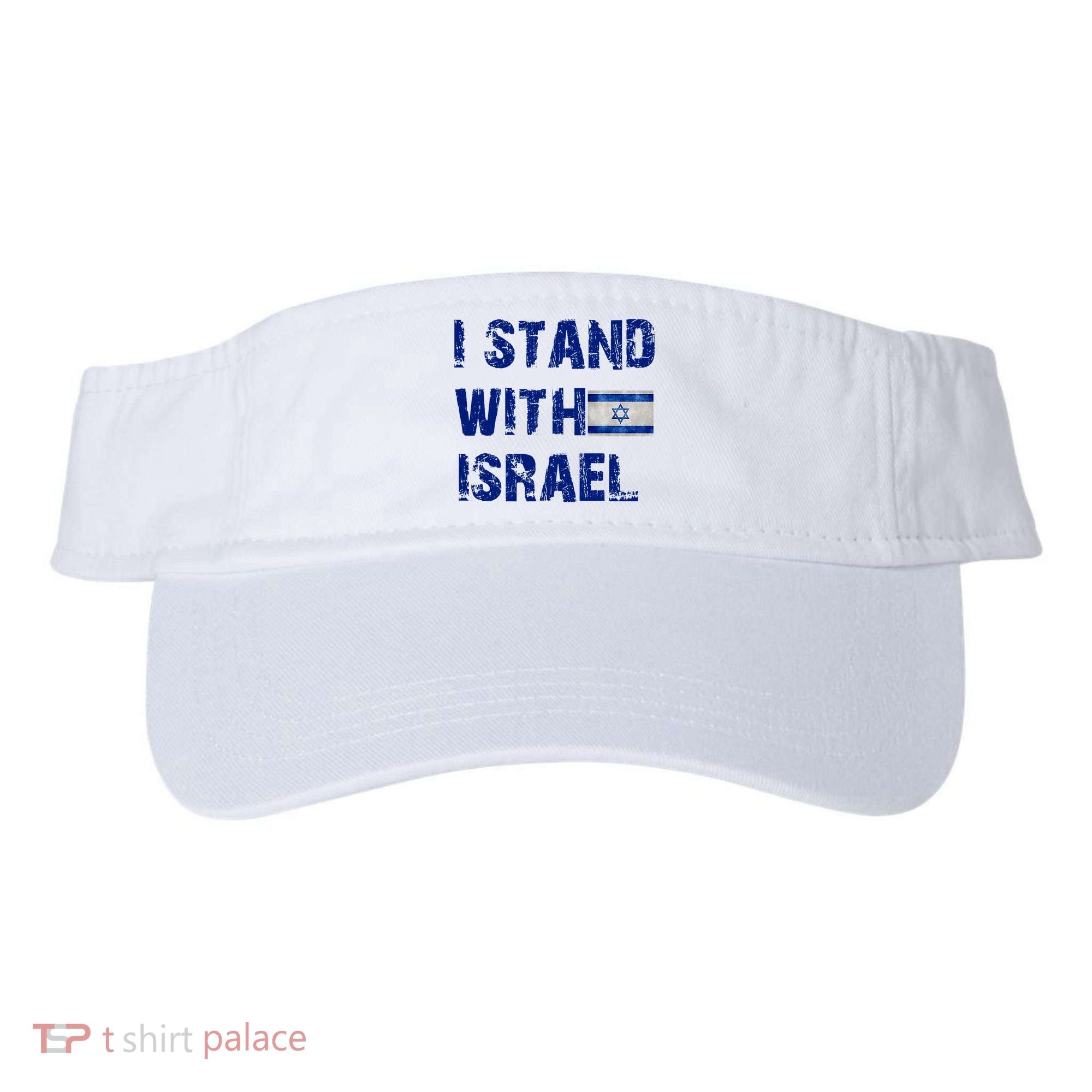 Support Israel I Stand With Israel Israeli Flag Pray For Israel Visor