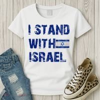 Support Israel I Stand With Israel Israeli Flag Pray For Israel Women's T-Shirt thumb 3