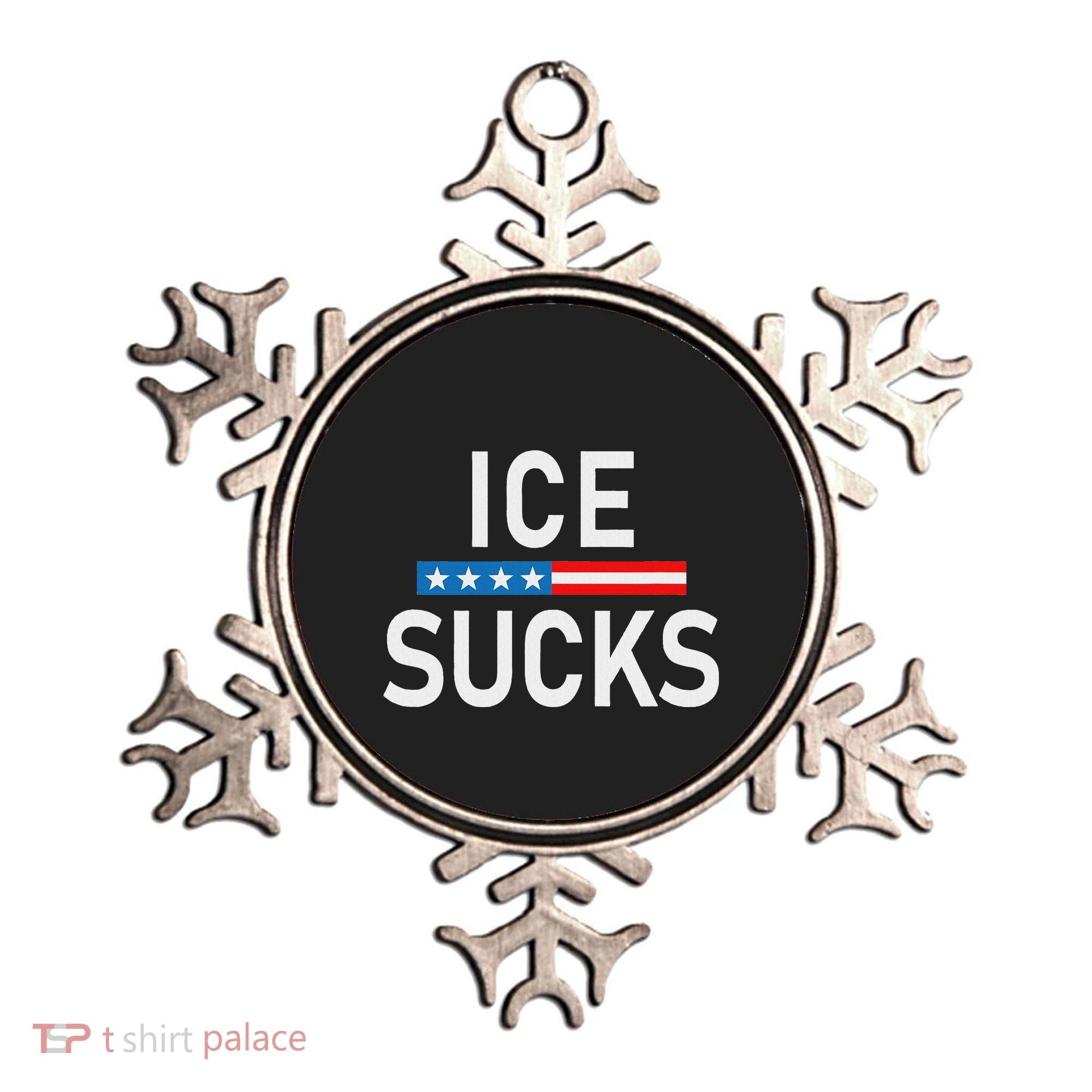 Support Immigrants Ice Sucks Ornament