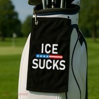 Support Immigrants Ice Sucks Golf Towel thumb 2