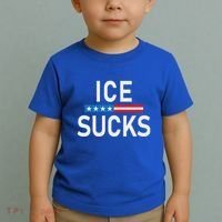 Support Immigrants Ice Sucks Toddler T-Shirt thumb 2