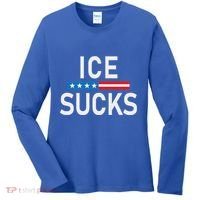 Support Immigrants Ice Sucks Women's Long Sleeve Shirt thumb 0