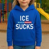 Support Immigrants Ice Sucks Kids Hoodie thumb 3