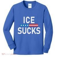 Support Immigrants Ice Sucks Kids Long Sleeve Shirt thumb 0