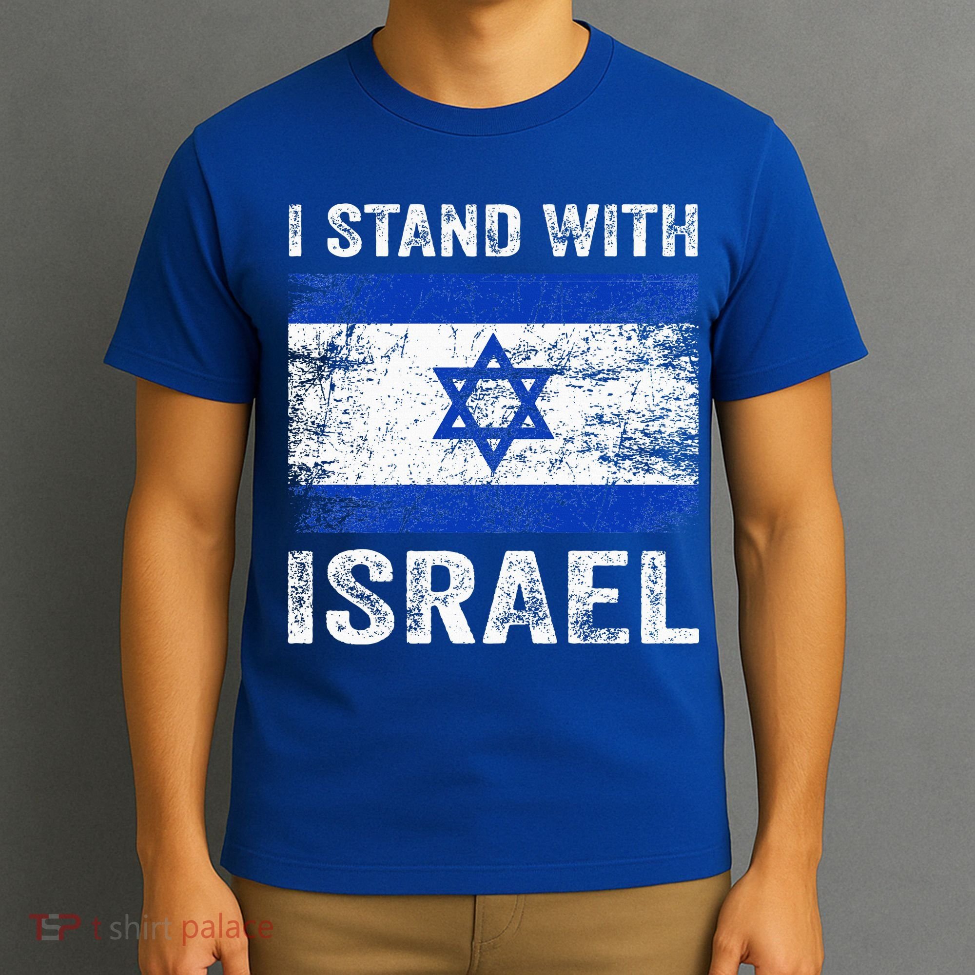 Support Israel I Stand With Israel Israeli Flag T-Shirt