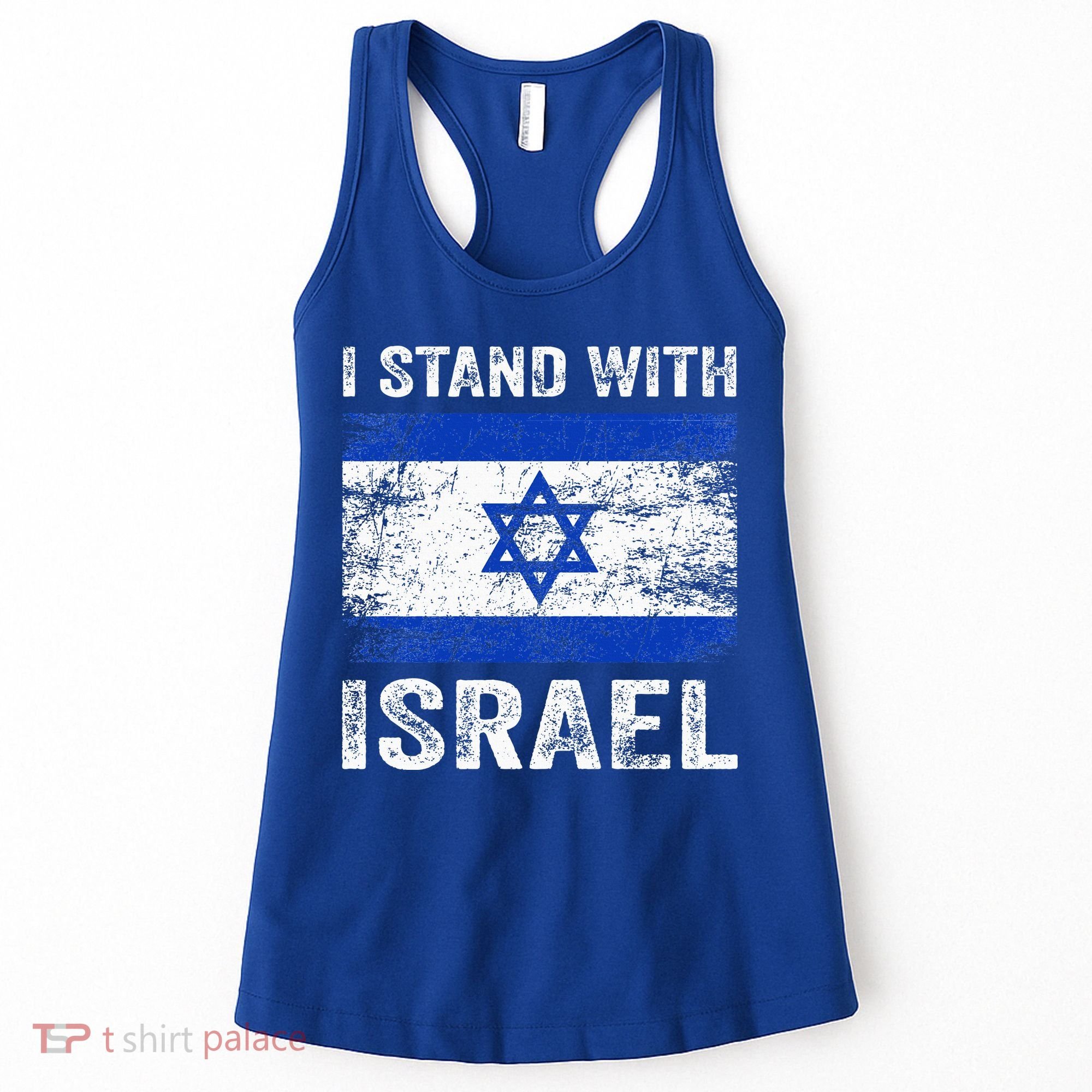 Support Israel I Stand With Israel Israeli Flag Women's Tank Top