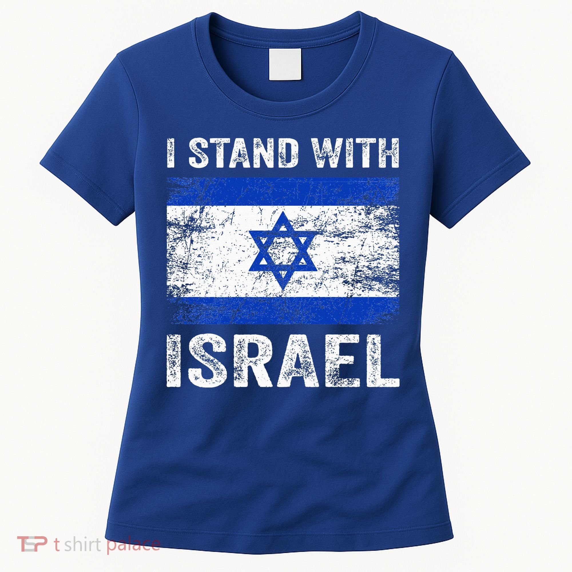 Support Israel I Stand With Israel Israeli Flag Women's T-Shirt