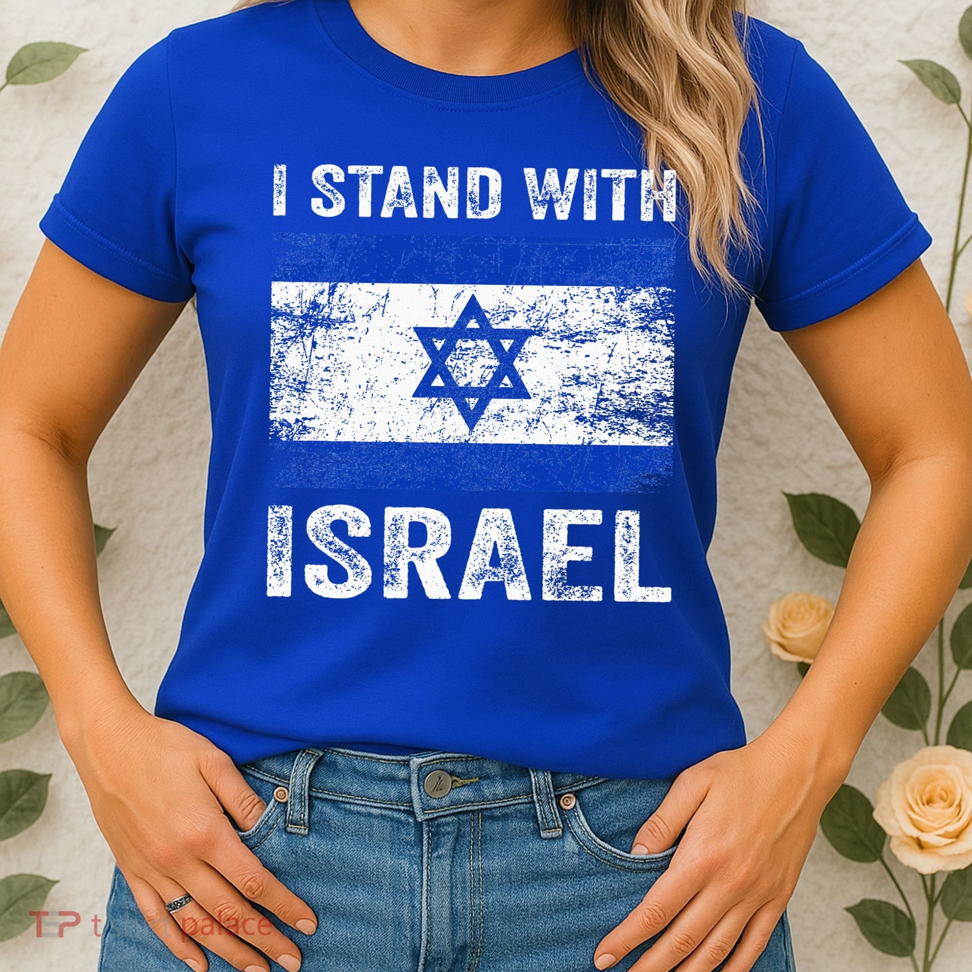 Support Israel I Stand With Israel Israeli Flag Women's T-Shirt