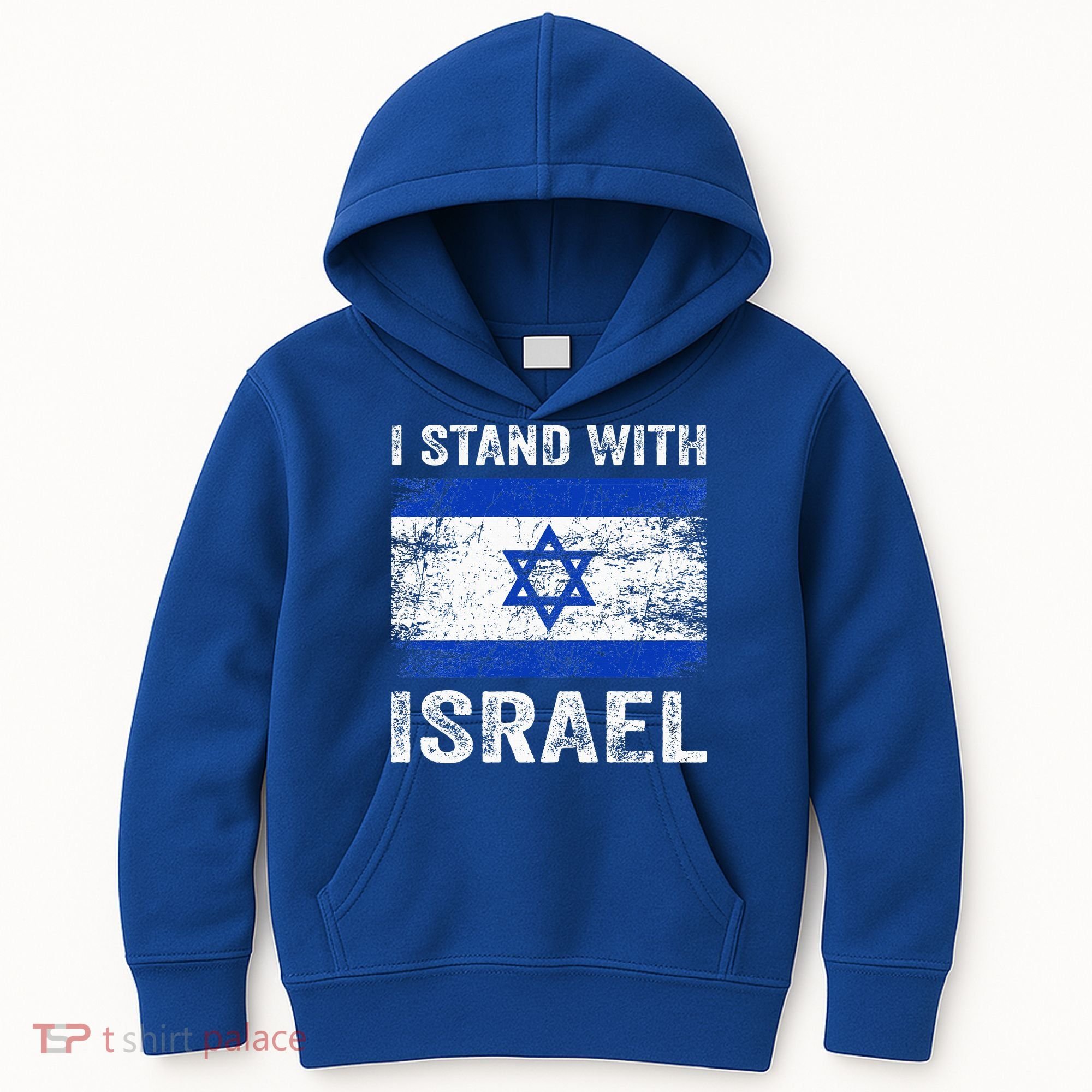 Support Israel I Stand With Israel Israeli Flag Kids Hoodie