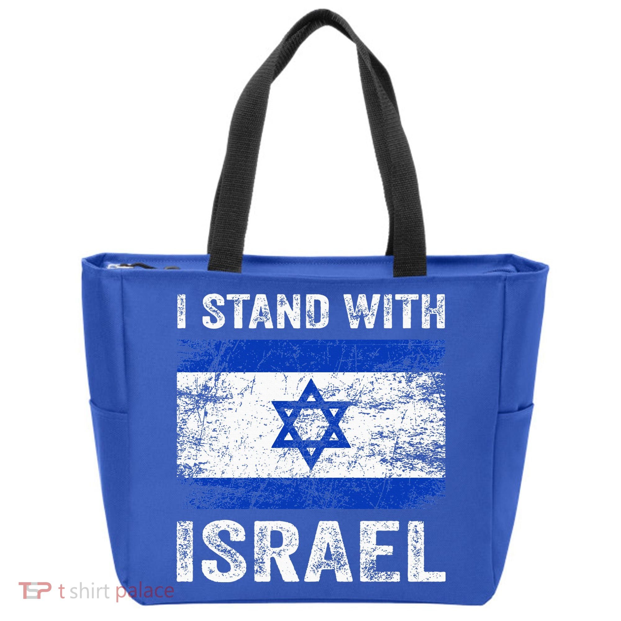 Support Israel I Stand With Israel Israeli Flag Tote Bag