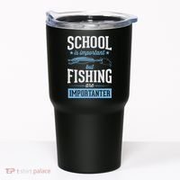 School Is Important But Fishing Is Importanter Tumbler thumb 0