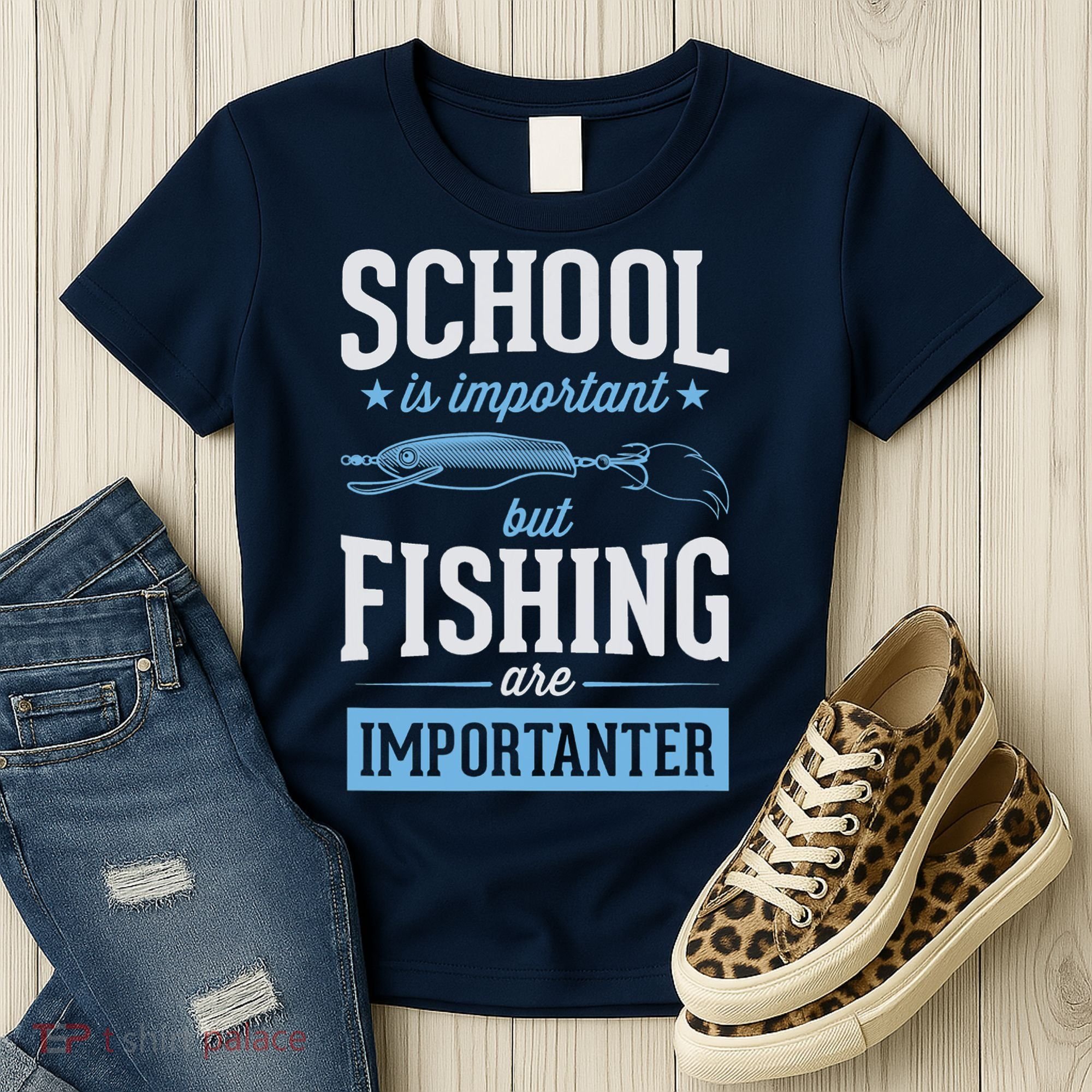 School Is Important But Fishing Is Importanter Women's T-Shirt