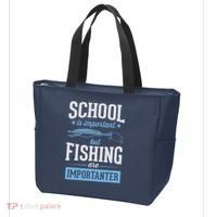 School Is Important But Fishing Is Importanter Tote Bag thumb 3