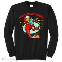 Suck It It's My Birthday Funny Crawfish Boil Birthday Sweatshirt thumb 0