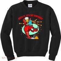 Suck It It's My Birthday Funny Crawfish Boil Birthday Kids Sweatshirt thumb 0