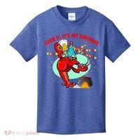Suck It It's My Birthday Funny Crawfish Boil Birthday Kids T-Shirt thumb 0