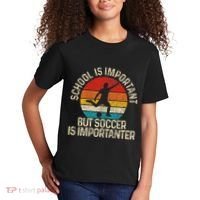 School Is Important But Soccer Is Importanter Kids T-Shirt thumb 2