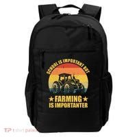 School Is Important Farming Is Importanter Backpack thumb 0