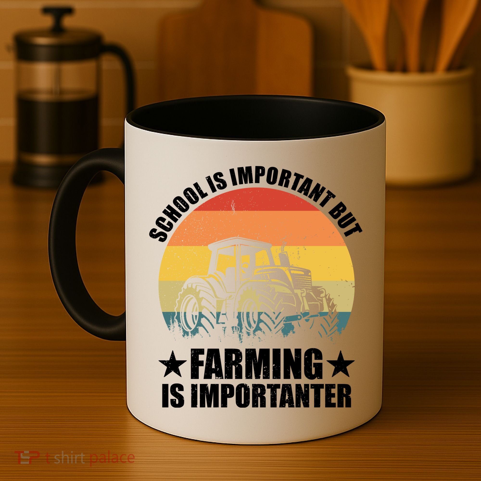 School Is Important Farming Is Importanter Coffee Mug