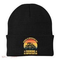 School Is Important Farming Is Importanter Beanie thumb 0