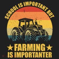 School Is Important Farming Is Importanter Hat thumb 2