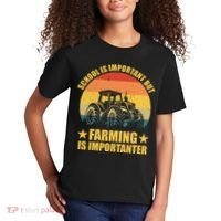 School Is Important Farming Is Importanter Kids T-Shirt thumb 2