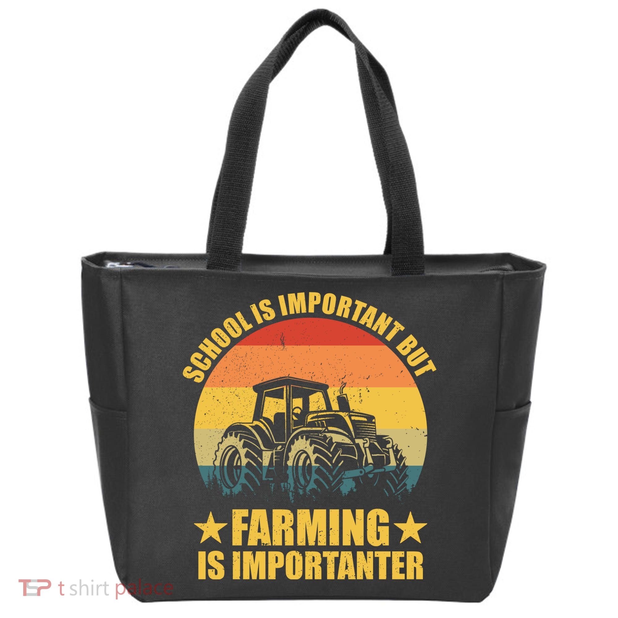 School Is Important Farming Is Importanter Tote Bag