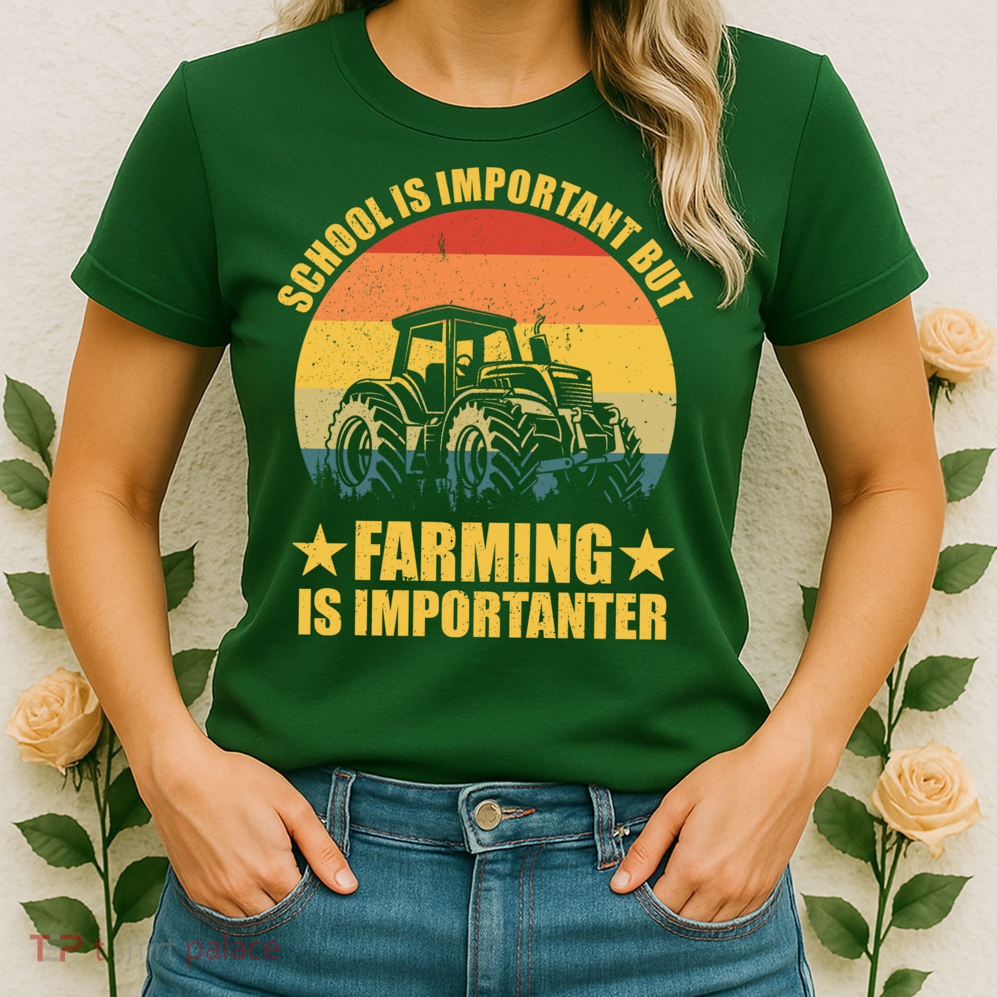 School Is Important Farming Is Importanter Women's T-Shirt