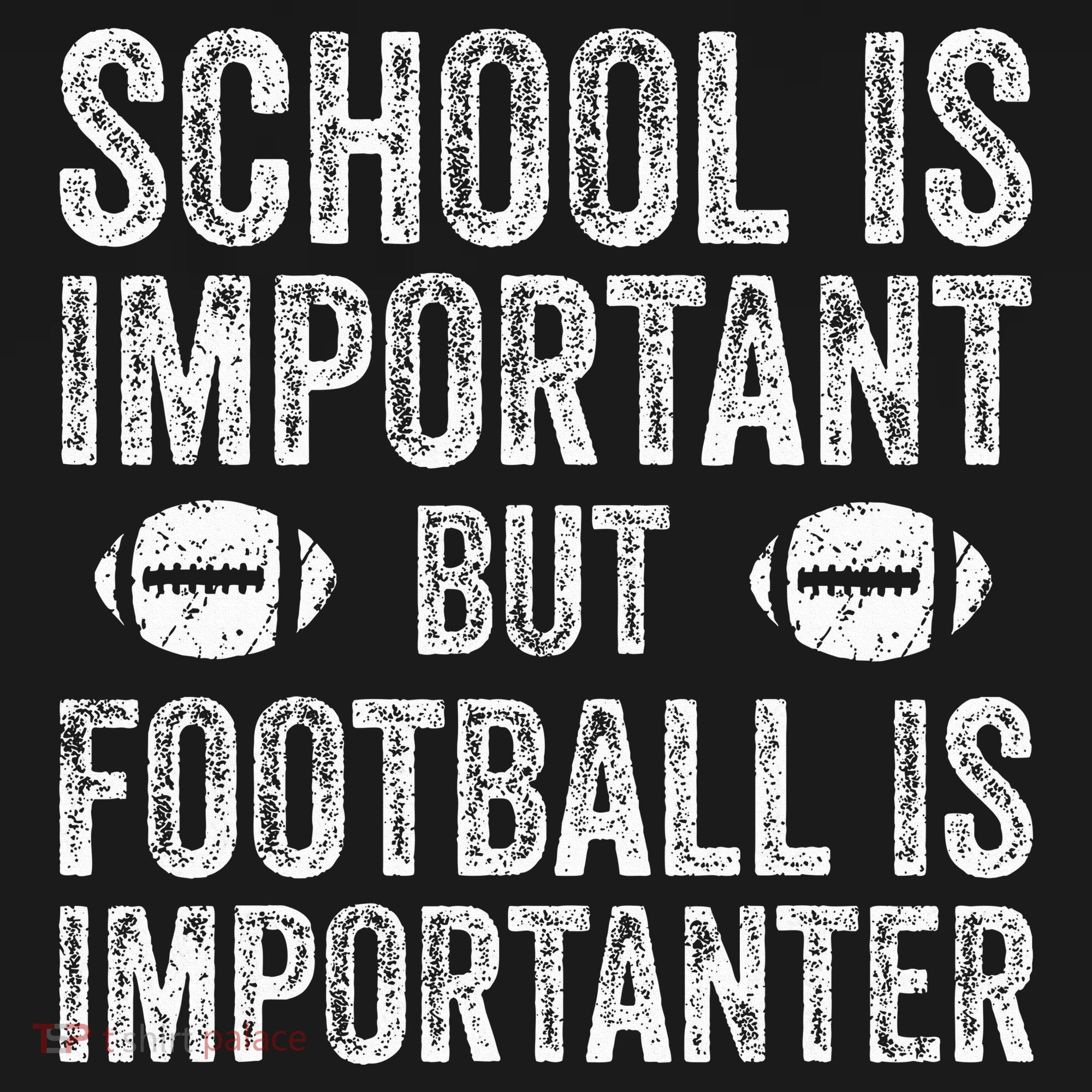 School Is Important Football Is Importanter Football Lineman Women's Hoodie