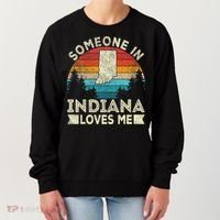Someone In Indiana Loves Me Retro Indiana Women's Sweatshirt thumb 0