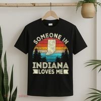 Someone In Indiana Loves Me Retro Indiana T-Shirt thumb 2