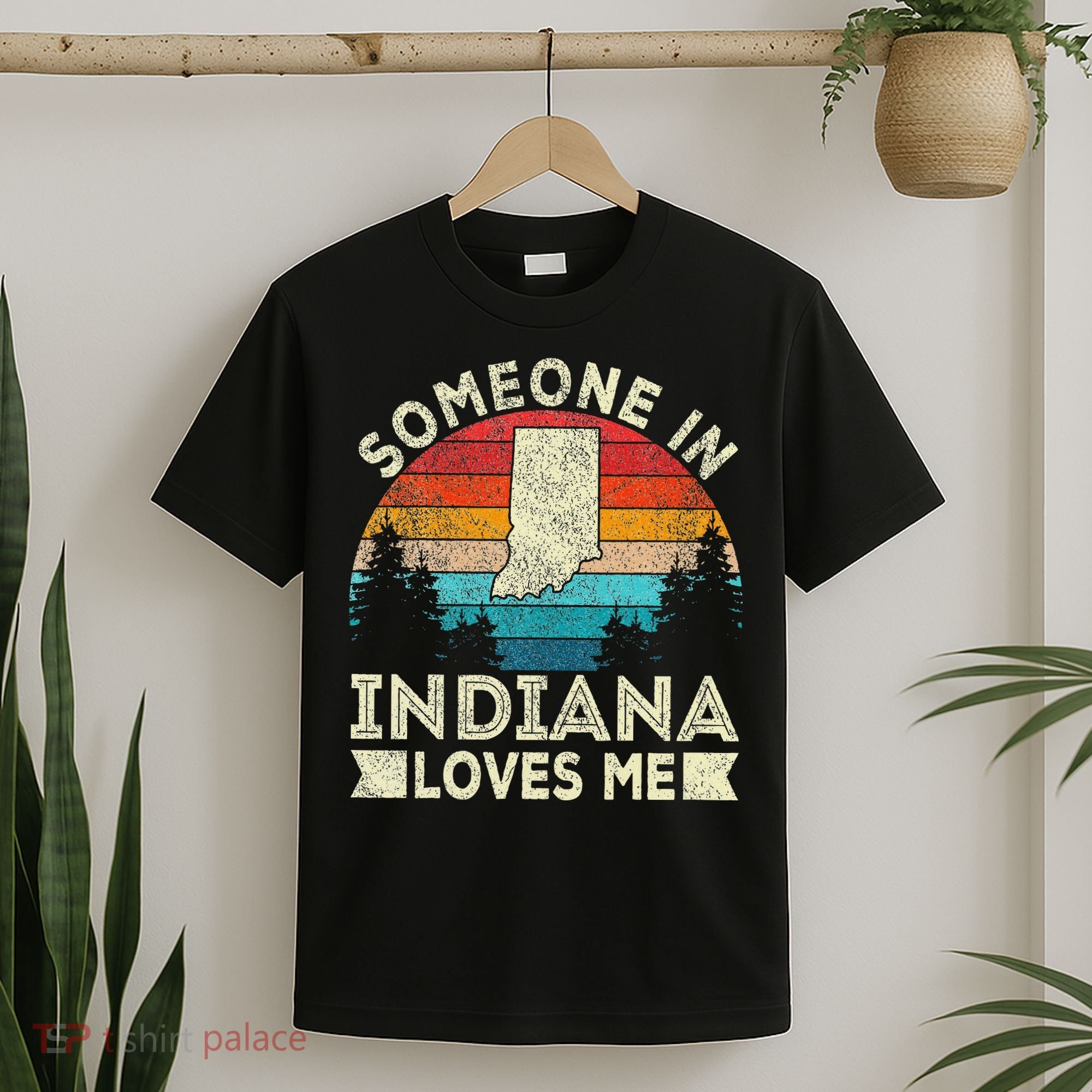 Someone In Indiana Loves Me Retro Indiana T-Shirt