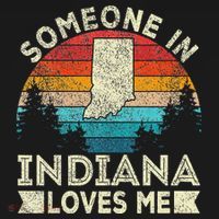 Someone In Indiana Loves Me Retro Indiana T-Shirt thumb 7