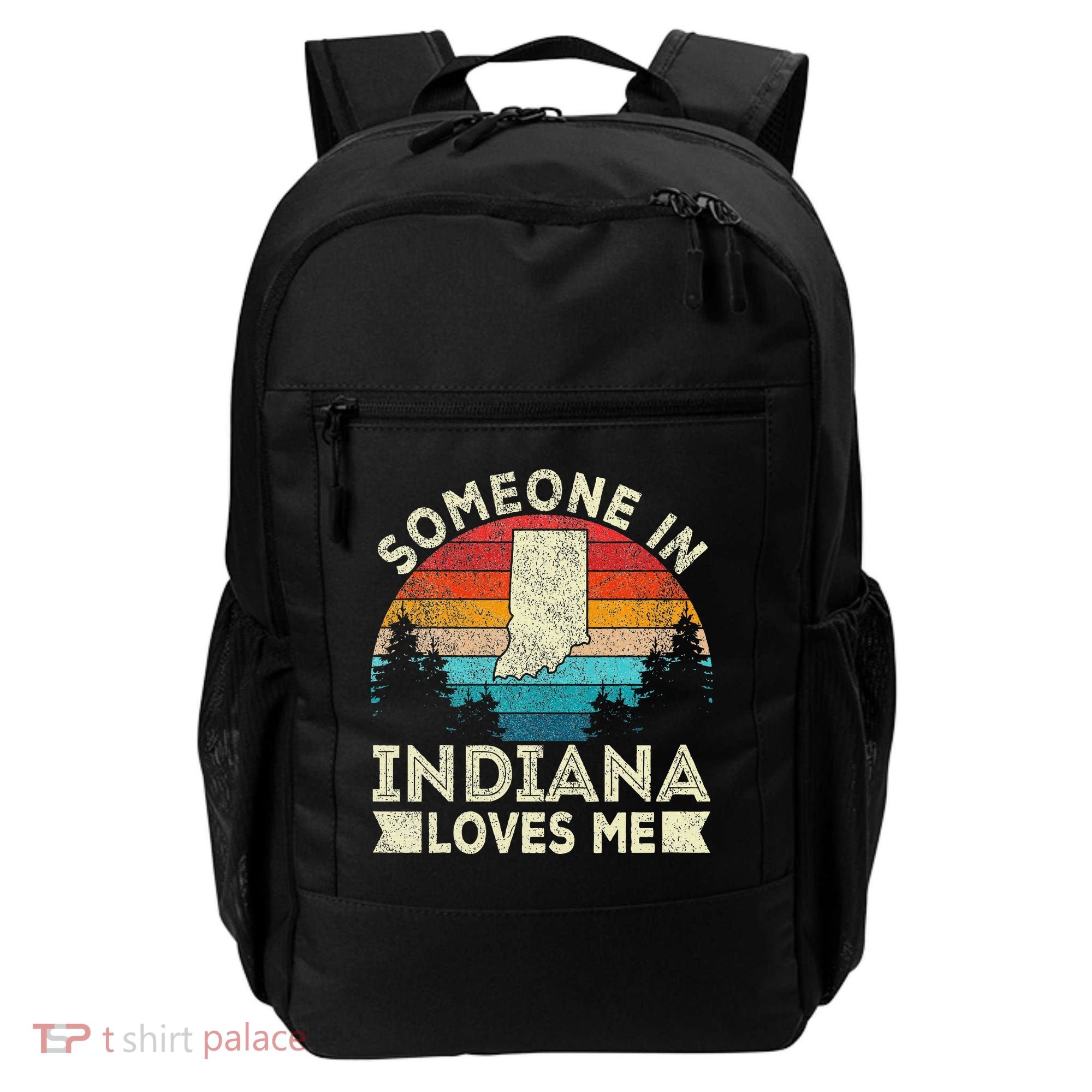 Someone In Indiana Loves Me Retro Indiana Backpack