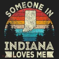 Someone In Indiana Loves Me Retro Indiana Beanie thumb 2