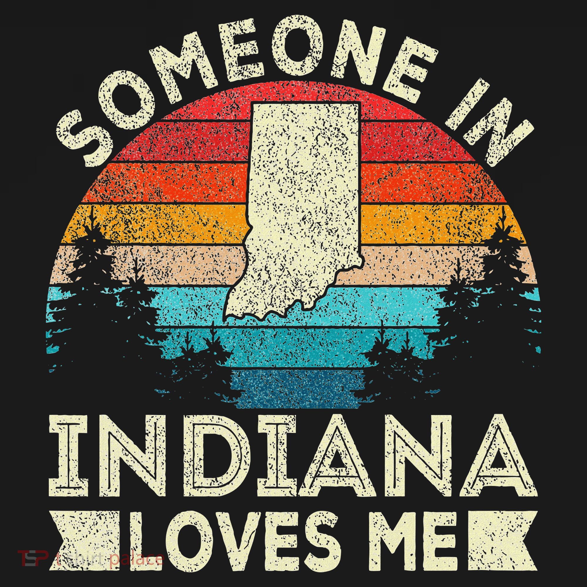 Someone In Indiana Loves Me Retro Indiana Women's Hoodie