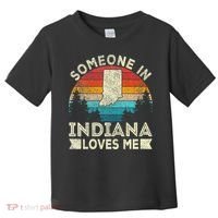 Someone In Indiana Loves Me Retro Indiana Toddler T-Shirt thumb 0