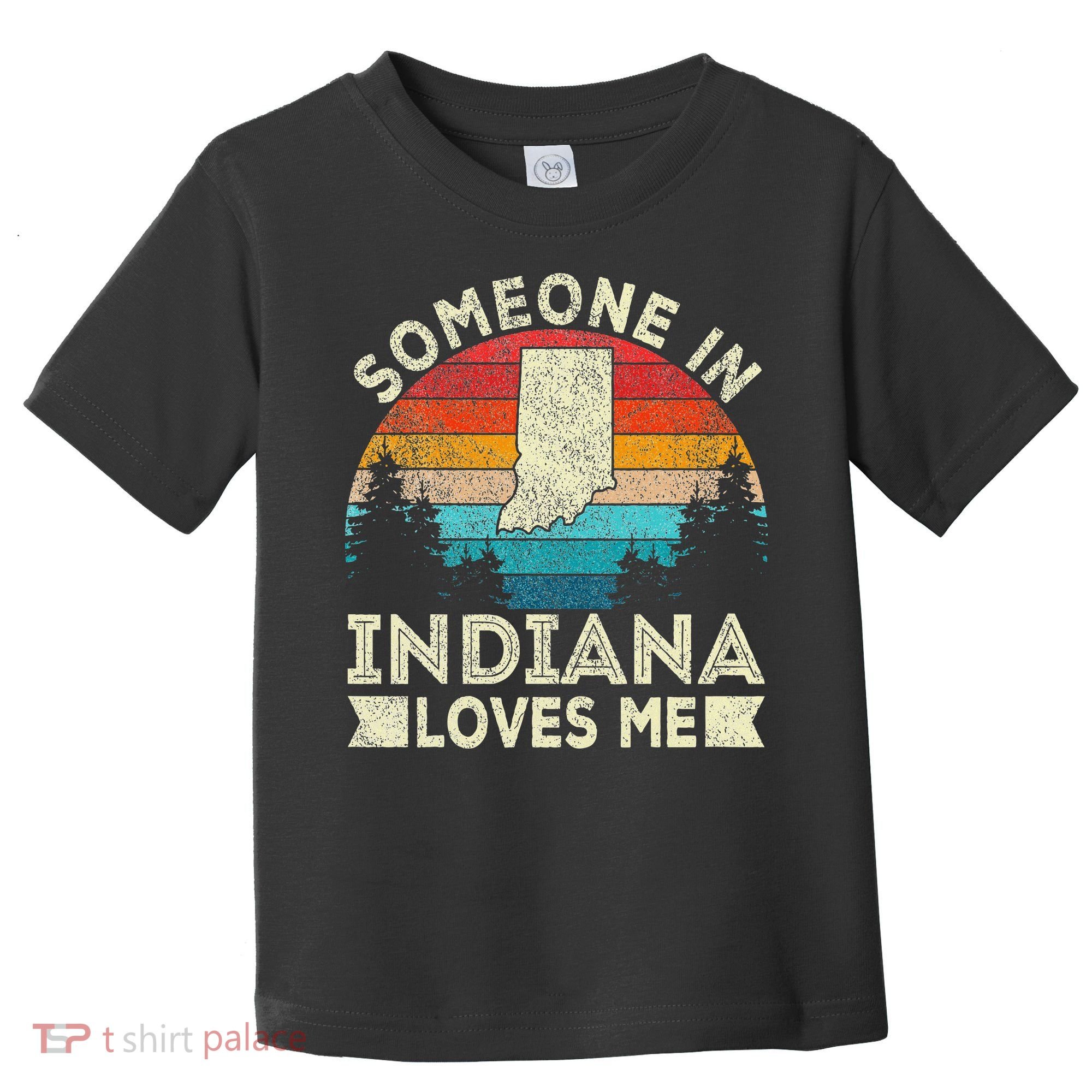 Someone In Indiana Loves Me Retro Indiana Toddler T-Shirt