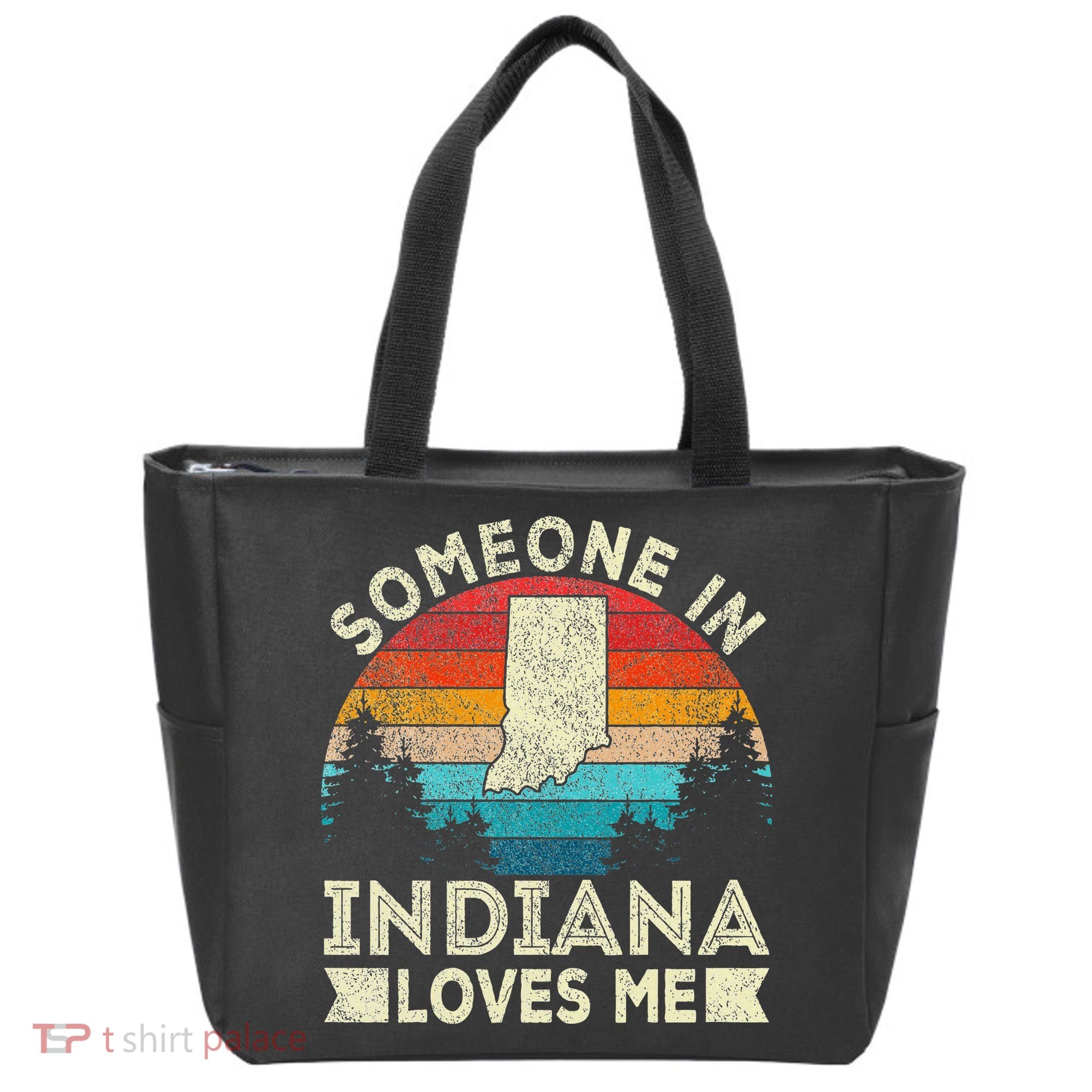 Someone In Indiana Loves Me Retro Indiana Tote Bag