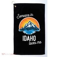 Someone In Idaho Loves Me Great Gift Golf Towel thumb 0
