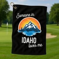 Someone In Idaho Loves Me Great Gift Golf Towel thumb 1