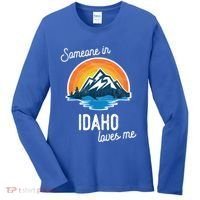 Someone In Idaho Loves Me Great Gift Women's Long Sleeve Shirt thumb 0